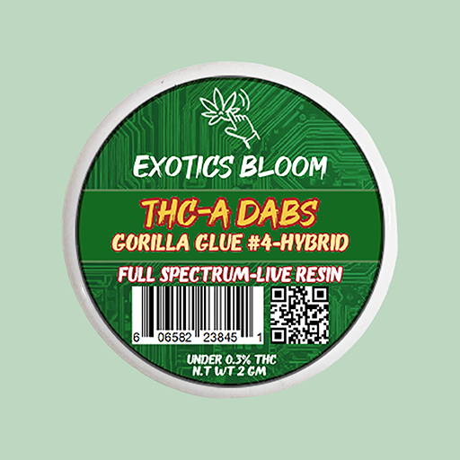 THC-A Dab Gorilla Glue #4 2GM