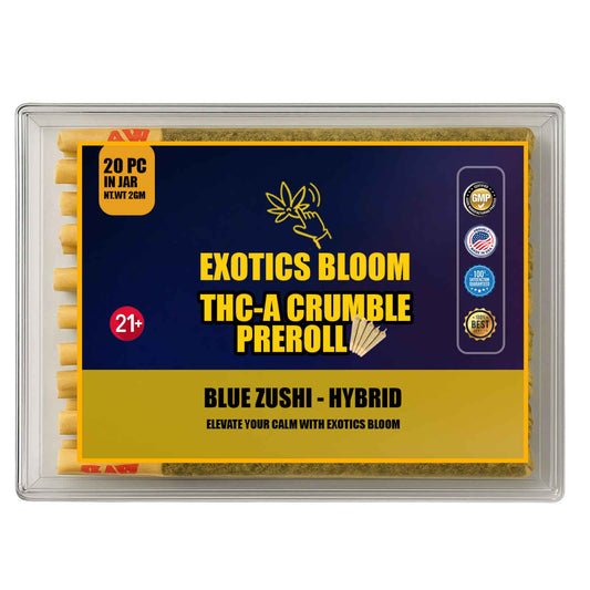 THC-A Crumble Pre-Roll BLUE ZUSHI 2-GM (Pack of 20)