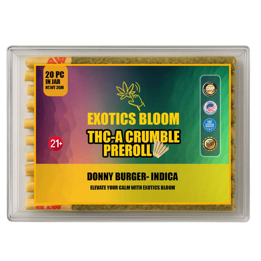THC-A Crumble Pre-Roll DONNY BURGER 2-GM (Pack of 20)